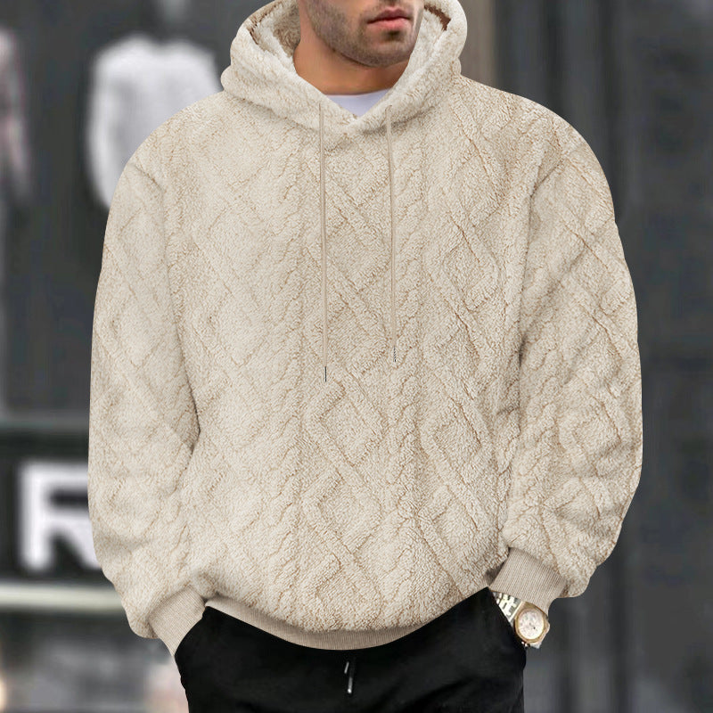 Men's Pullover Cuddly Soft Textured Design
