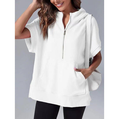 Women's Hooded Sweatshirt Casual With Pockets And Zipper