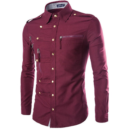 Men's Modern Multi-Pocket Shirt Premium Quality