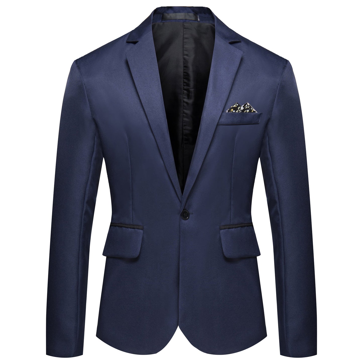 Men's Suit Jacket Elegant Black Satin