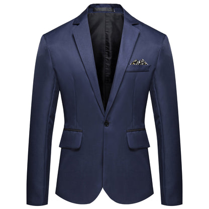 Men's Suit Jacket Elegant Black Satin