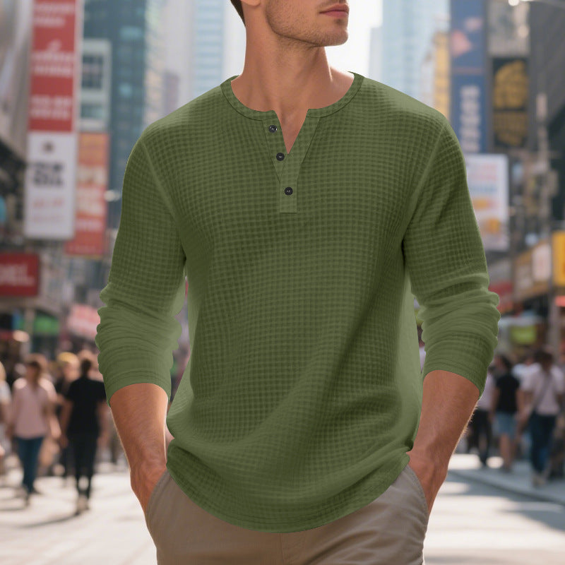 Men's Long Sleeve Shirt Elegant Modern Style