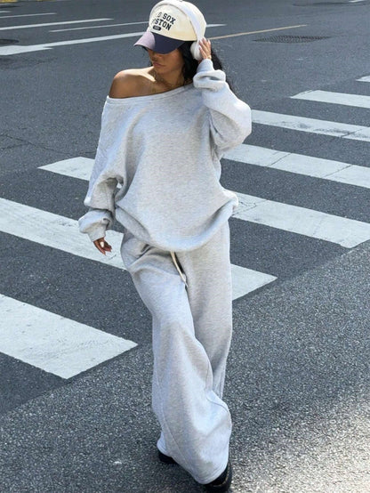 Women's Jogging Suit Set Comfortable Oversized Sweat