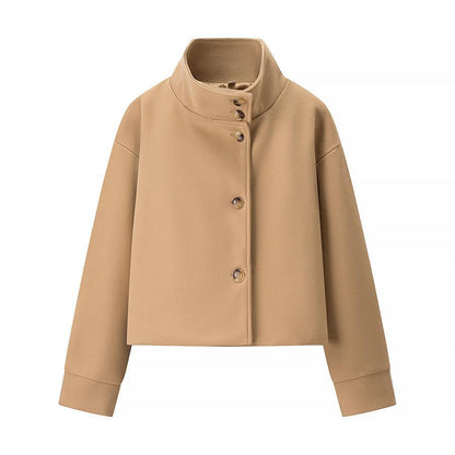 Women's Short Jacket Elegant Stand-Up Collar Modern