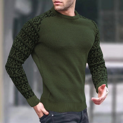 Men's Knitted Sweater Graphic Pattern Trendy Style