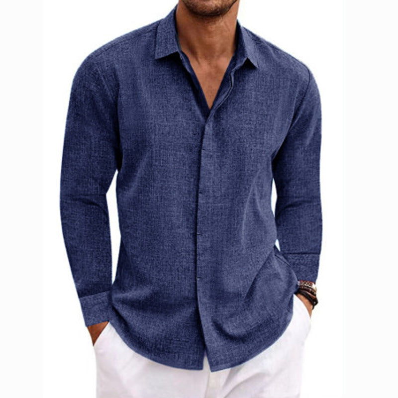 Men's Breathable Long-Sleeve Casual Shirt Modern Cut
