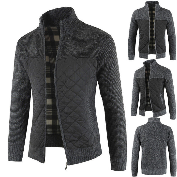 Herren Hybridjacke Modern Strukturiert - IdealeKleiden