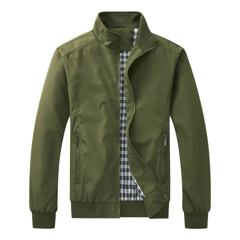 Men's Lightweight Transition Jacket with Stand-Up Collar