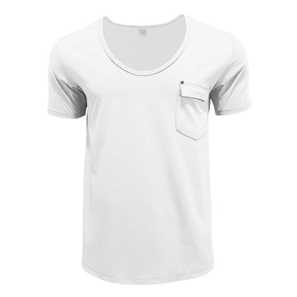Herren Sport T-Shirt atmungsaktiv mit Brusttasche