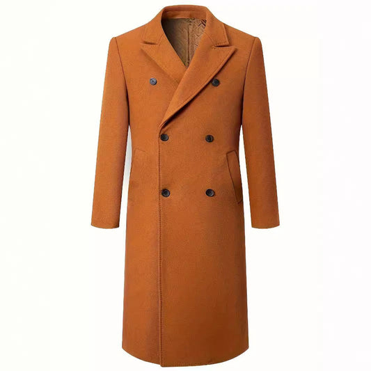 Herren Wintermantel Doppelreihig Elegant Stylish - IdealeKleiden