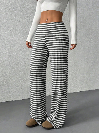 Women's Comfortable Striped Joggers