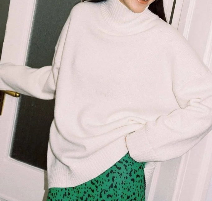 Comfortable Turtleneck Sweater Casual Style