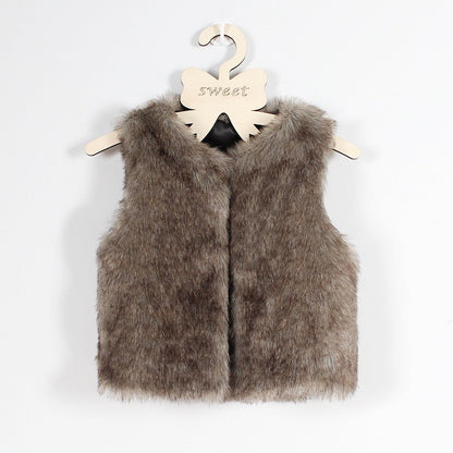 Women's Faux Fur Vest Soft Modern Style