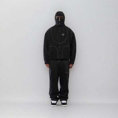 Men's Teddy Jacket Comfortable Contrast Stitching Winter Jacket