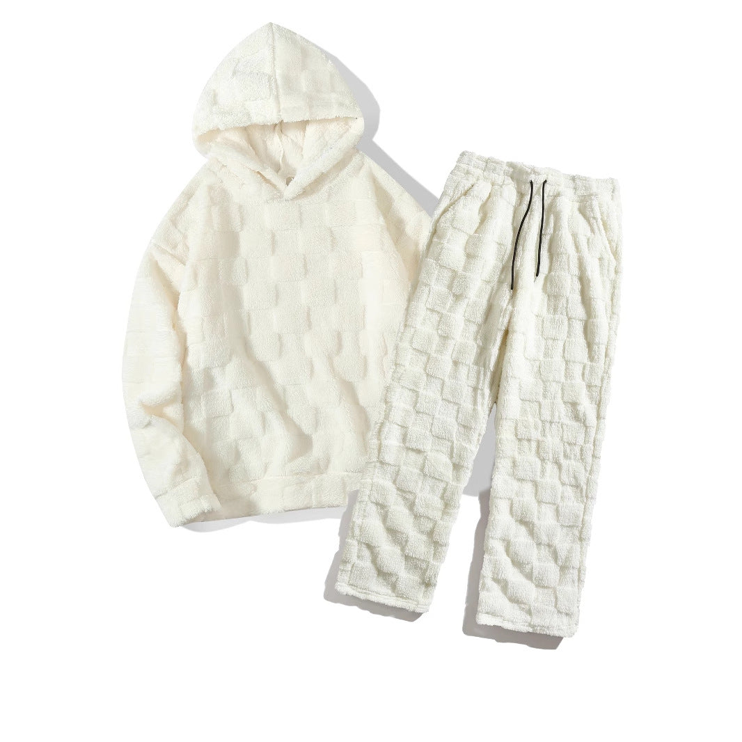 Women's Fleece Set Hood Elastic Comfortable