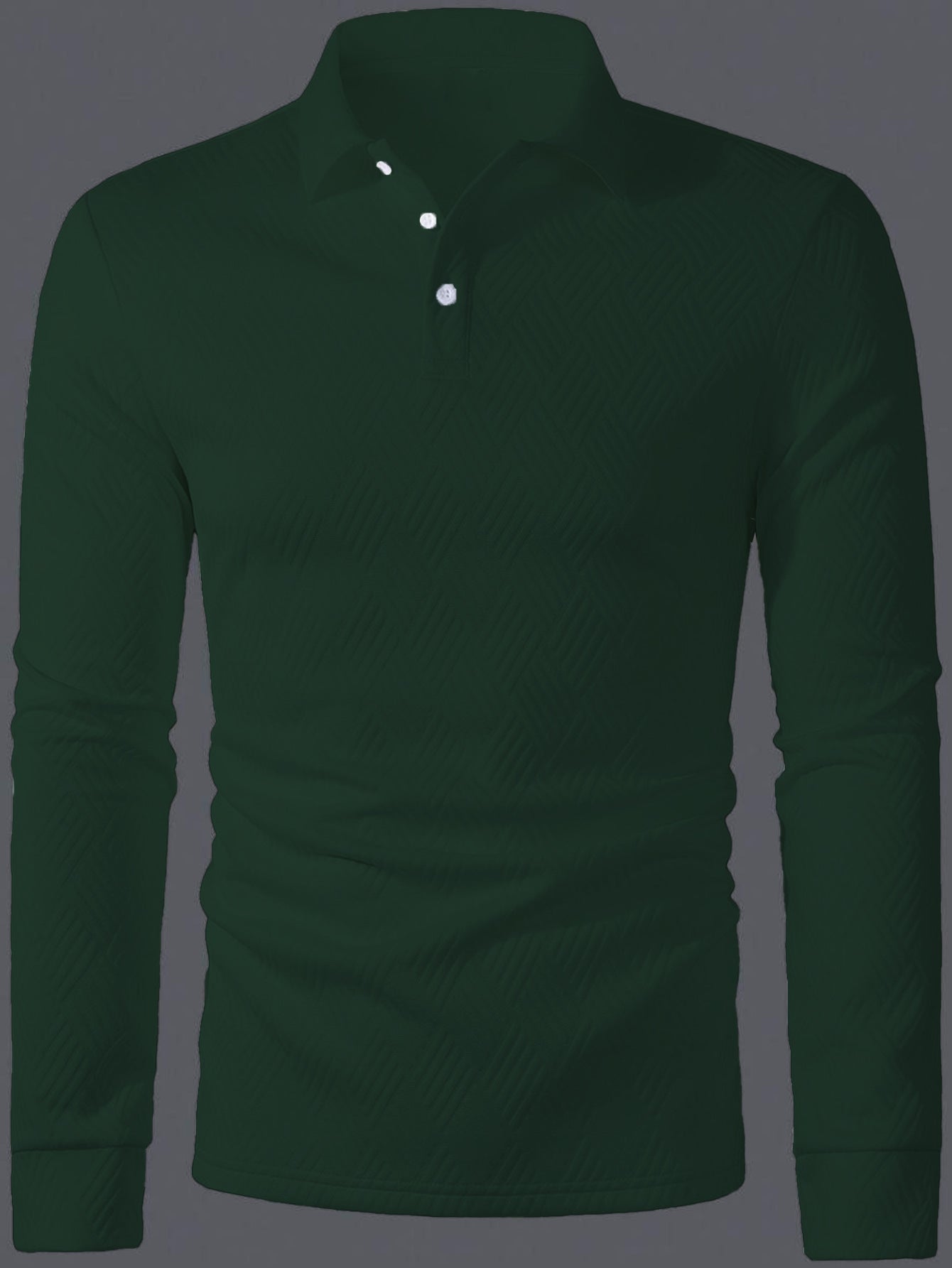 Men's Long-Sleeve Polo Shirt Elegance