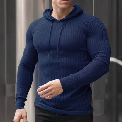 Men's Trendy Ribbed Hoodie