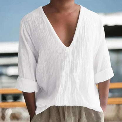 Men's T-Shirt V-Neck Modern Casual