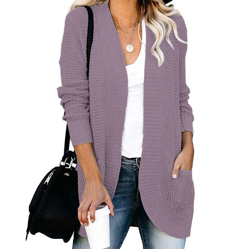 Women's Cardigan Casual Open Front with Pockets