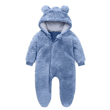 Children's Fleece All-in-One with Bear Ears, Cuddly Warm