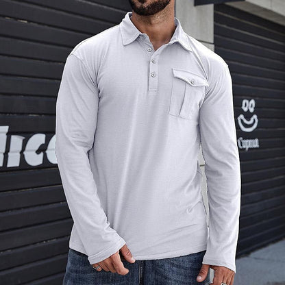 Men's Shirt Long Sleeve Modern Style