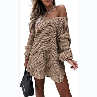 Women's Oversized Knit Dress Generous Cut