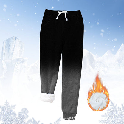 Women's Jogging Bottoms Warm Fleece Soft Elastic