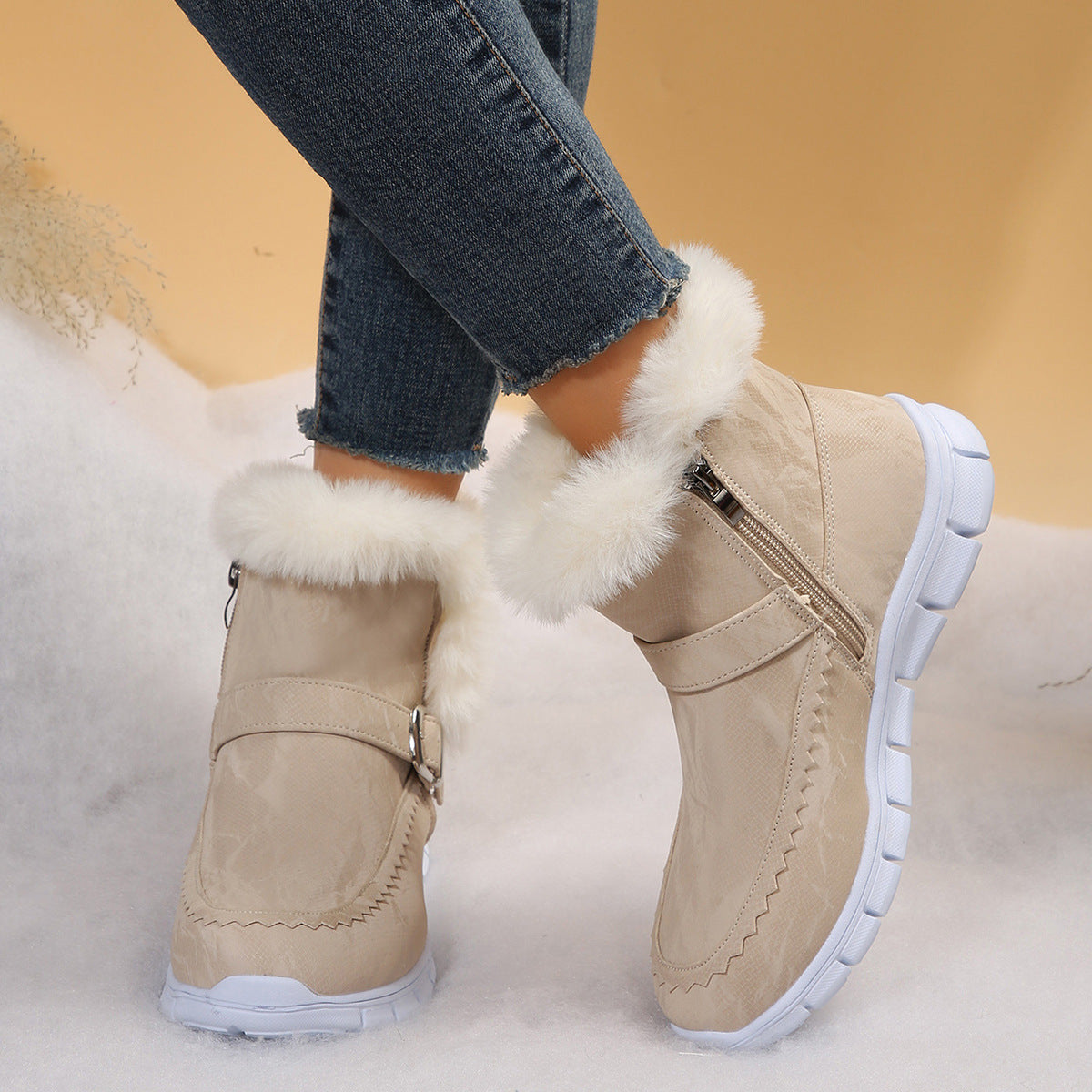 Women's Winter Boots Soft Faux Fur Elegant Design