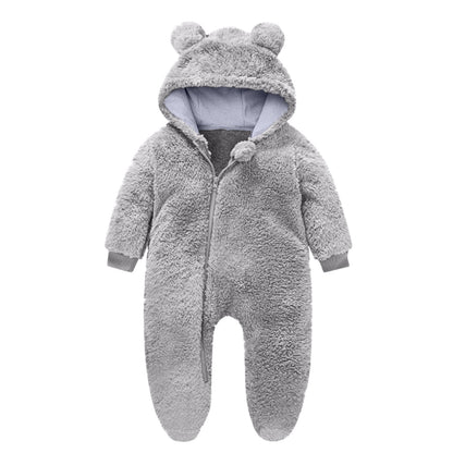 Children's Fleece All-in-One with Bear Ears, Cuddly Warm