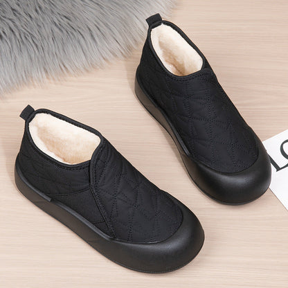 Damen Slip-On Schuhe Fleece Gefüttert Bequem