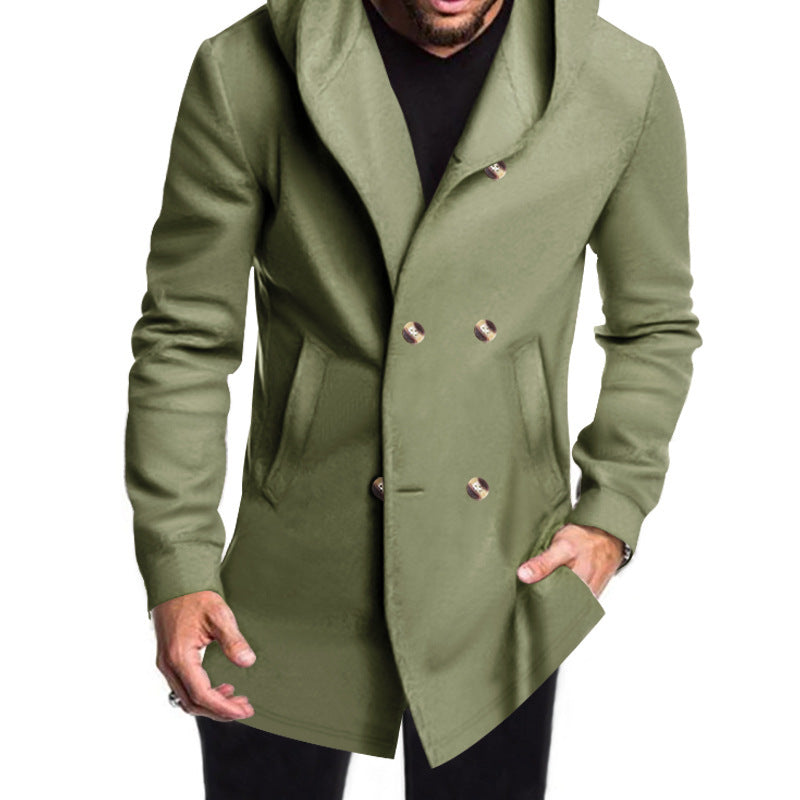 Men's Modern Hooded Winter Coat Elegant