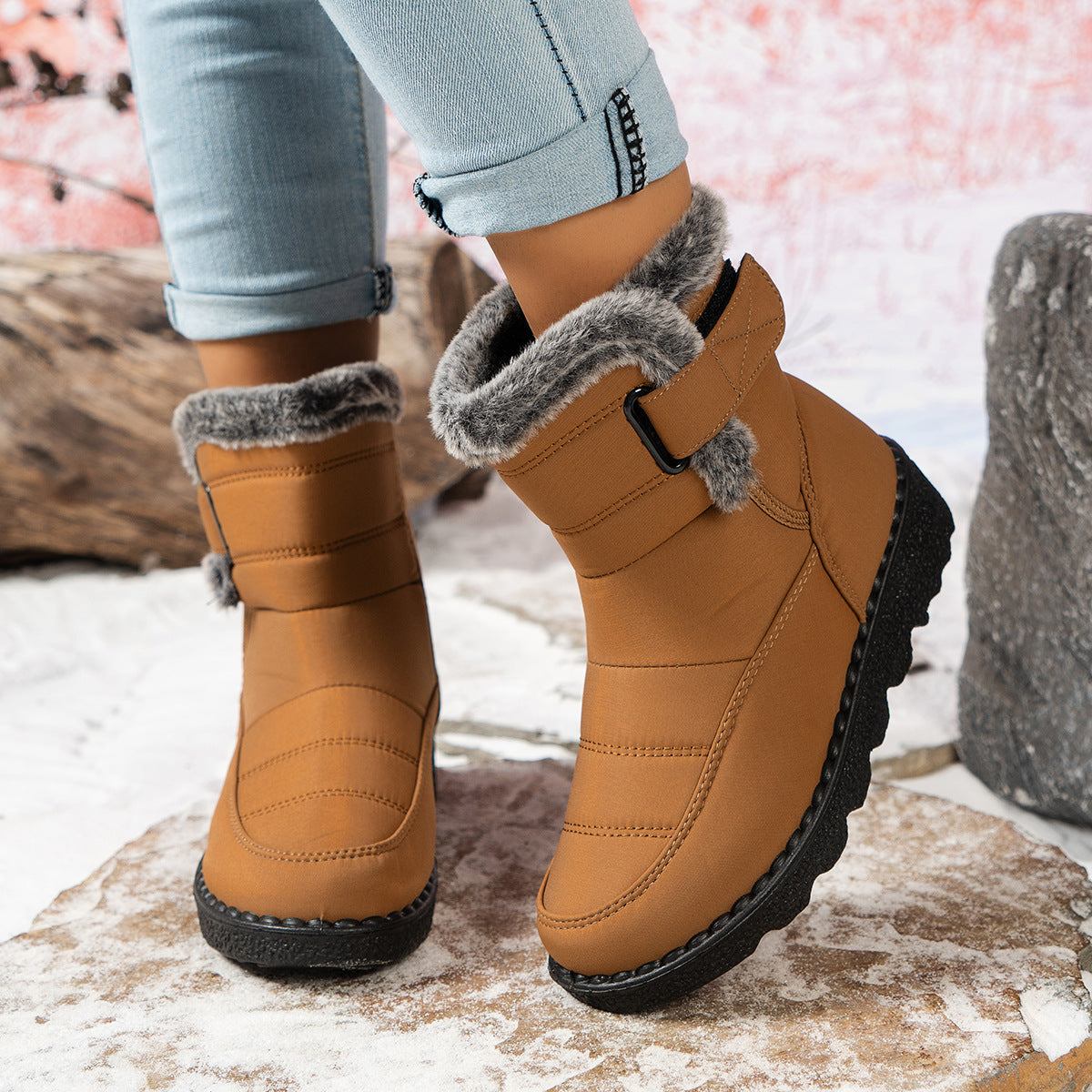 Women's Winter Boots Warm Fleece Non-slip