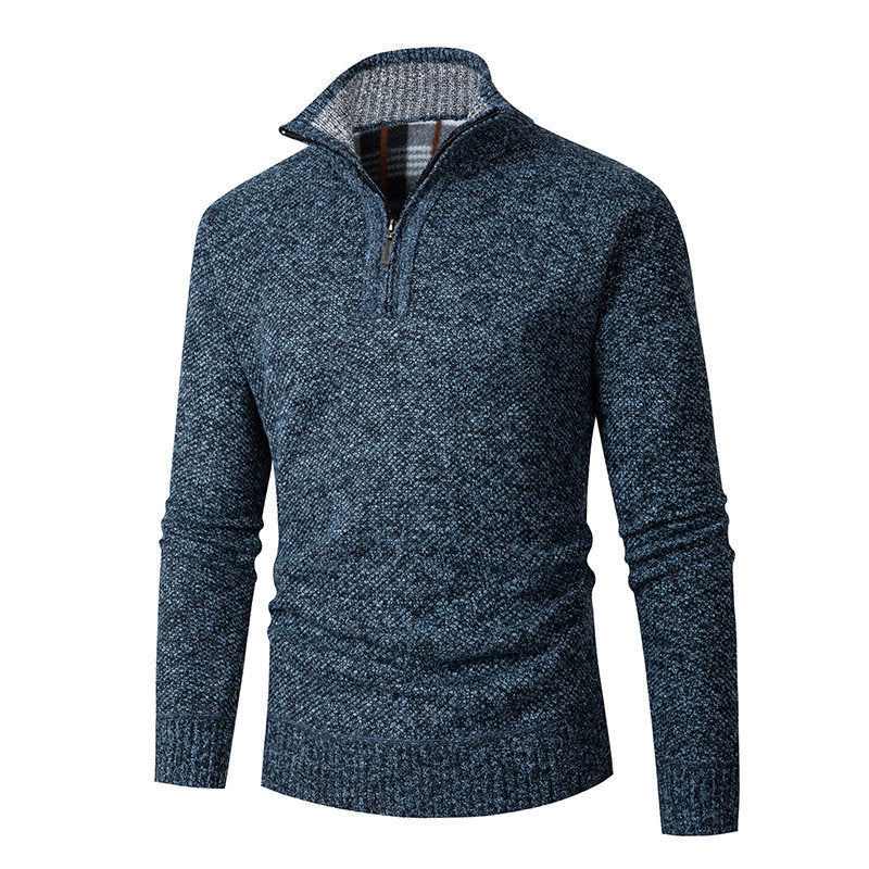 Men's Pullover High Neck Zipper Practical