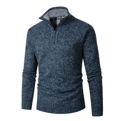 Men's Pullover High Neck Zipper Practical