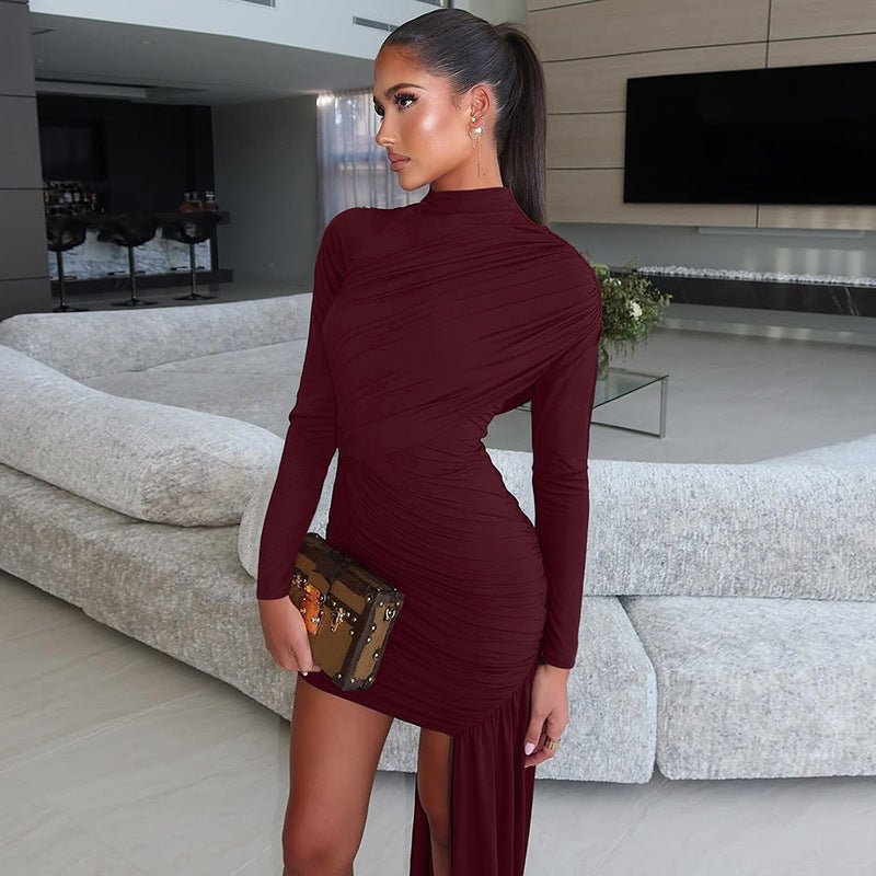 Women's Elegant Asymmetrical Mini Dress