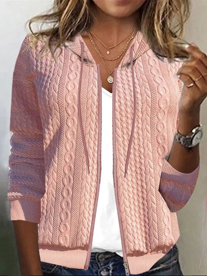 Women's Cable Knit Cardigan Soft Quality