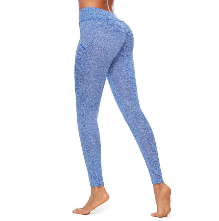 Women's High Waist Sports Leggings with Side Pockets