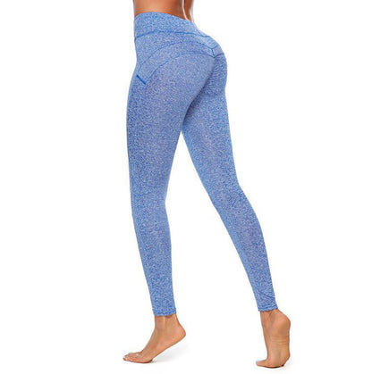 Women's High Waist Sports Leggings with Side Pockets