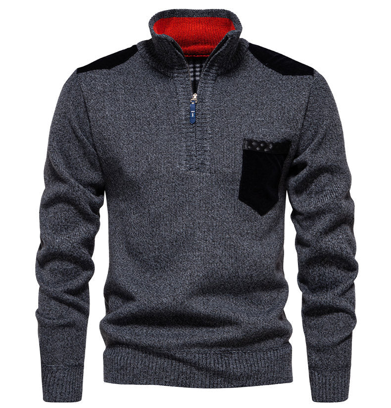 Herren Pullover Modern Halbhoch Kragen Elegantes Design