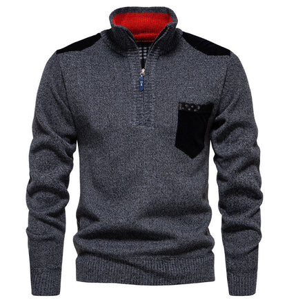 Herren Pullover Modern Halbhoch Kragen Elegantes Design