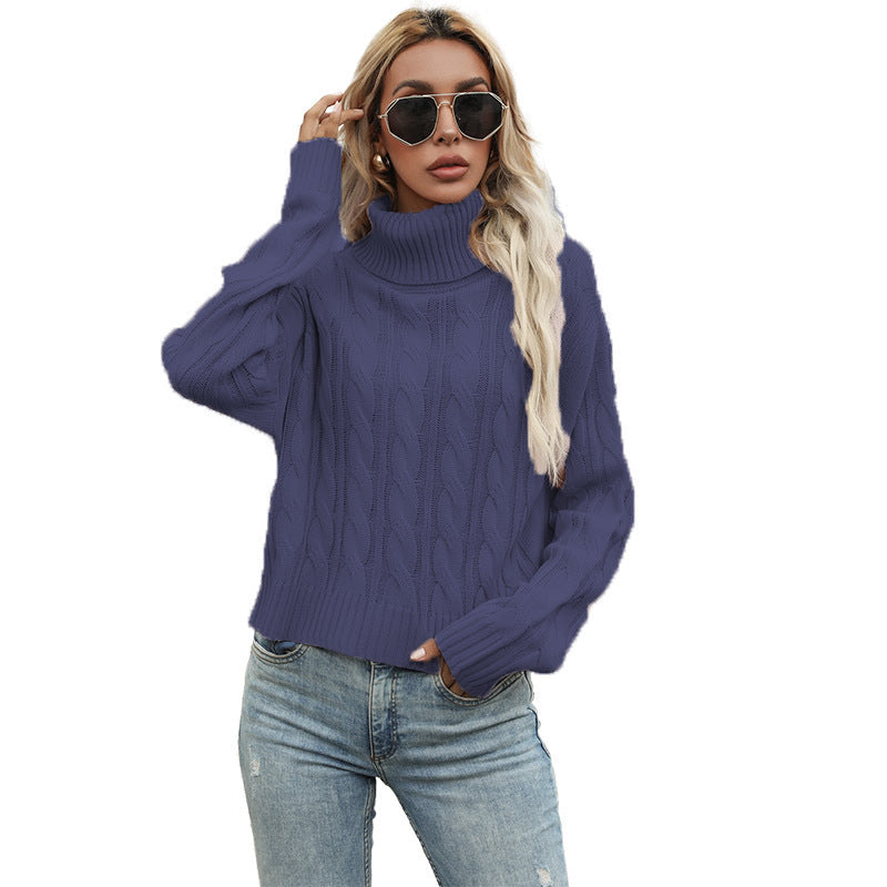 Women's Pullover Chunky Knit Cable Pattern Elegance