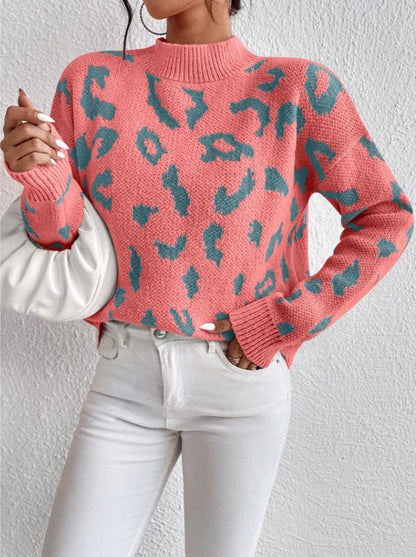 Women's Sweater Animal Print Comfortable Elegant