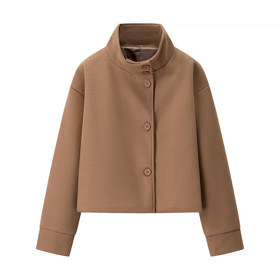Women's Short Jacket Elegant Stand-Up Collar Modern