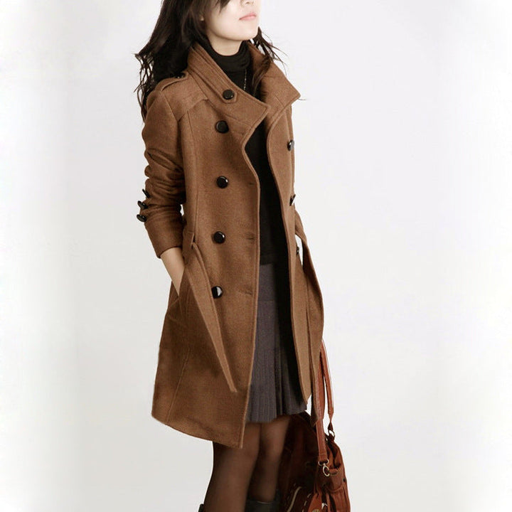 Elegant Trench Coat Long Women&