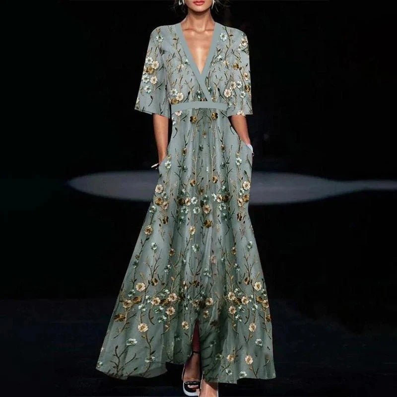 Women's Maxi Dress Summer Floral Elegant