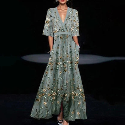 Women's Maxi Dress Summer Floral Elegant