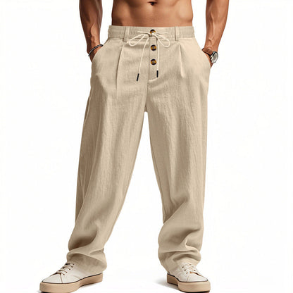 Men's Linen Trousers Comfortable Breathable