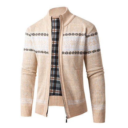 Men's Modern High-Collar Cardigan