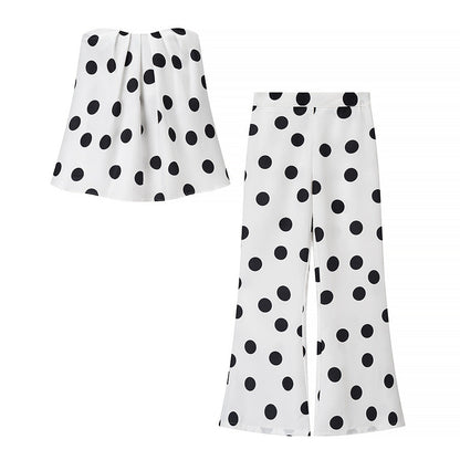Women's Culottes Wide Comfortable Polka Dot Skirt