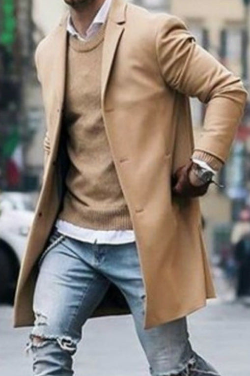 Men's Elegant High-Quality Designer Look Coat